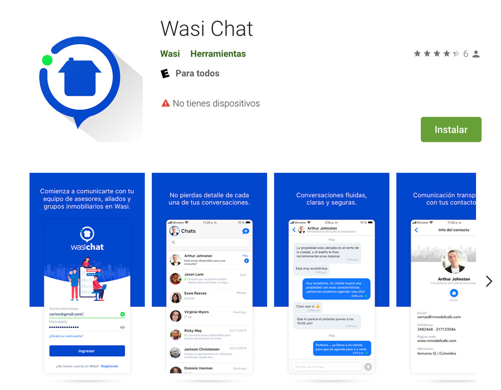 Nuevo Wasi Chat y mejoras en la app móvil